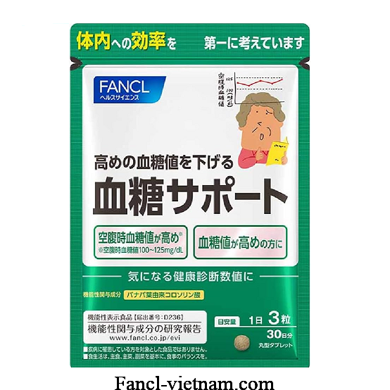 Fancl blood glucose support hỗ trợ đường trong máu của Nhật 90 viên