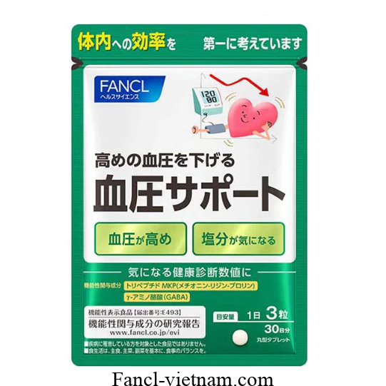 FANCL Blood Pressure Support điều hoà huyết áp của Nhật 90 viên