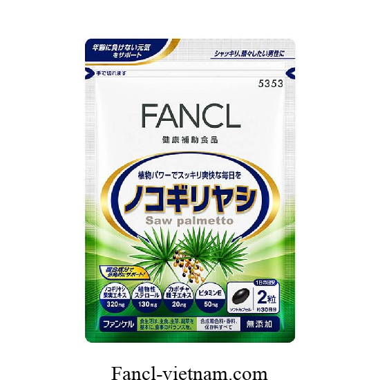 Fancl Extract Saw Palmetto chiết xuất cọ lùn của Nhật 60 viên