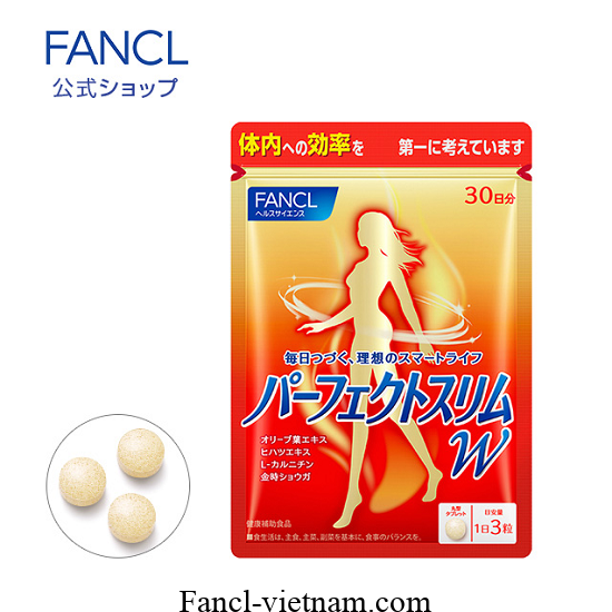 Fancl Perfect Slim W bổ sung L-Carnitine đẹp dáng của Nhật 30 viên