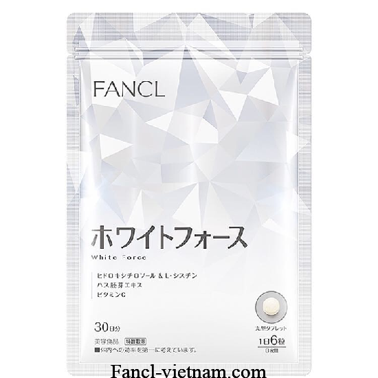 Viên Fancl White Force trắng da của Nhật 180 viên