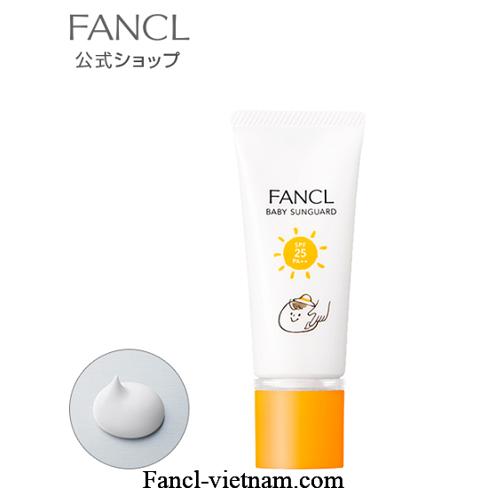 Kem chống nắng Fancl Baby Sunguard SPF 25 cho bé của Nhật 30g