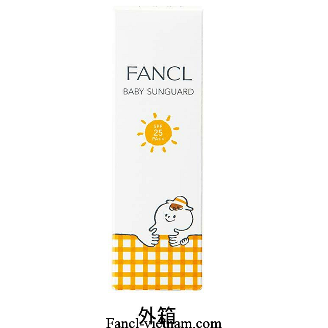 Kem chống nắng Fancl Baby Sunguard SPF 25 cho bé của Nhật 30g