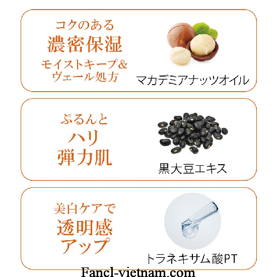 Kem dưỡng thể Fancl Body Milk Whitening & Aging Care của Nhật 120g