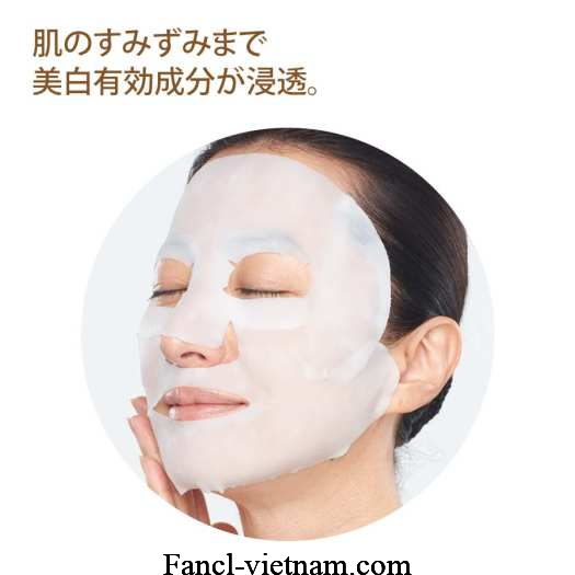 Mặt nạ Fancl Brightening trắng da trị nám của Nhật 6 miếng