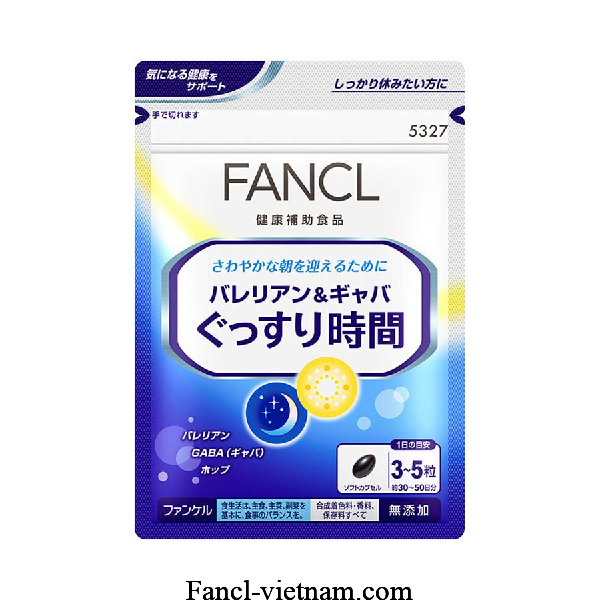 Viên Fancl Valerian & GABA ngủ ngon của Nhật 30 ngày