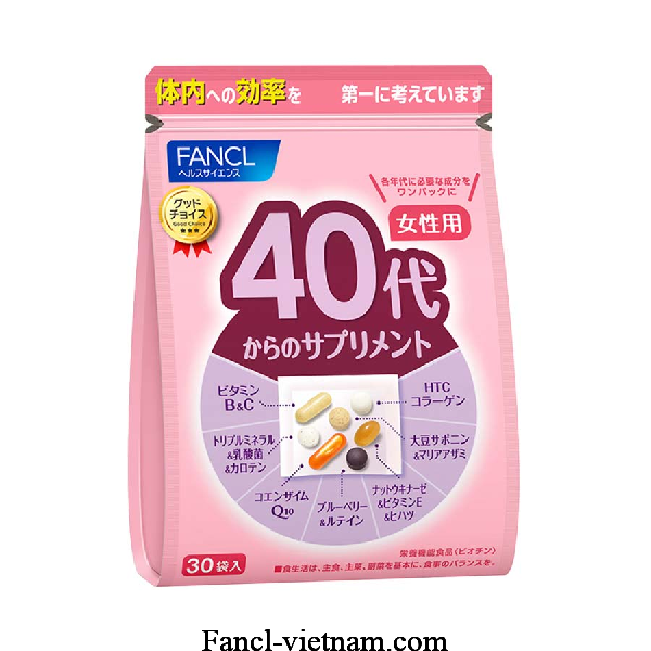 Viên Fancl bổ sung cho nữ giới 40 tuổi của Nhật 30 gói