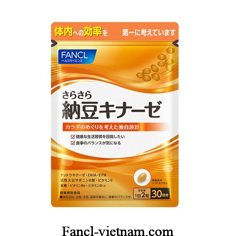 Chống đột quỵ FANCL Sarasara Natto Kinase của Nhật 60 viên