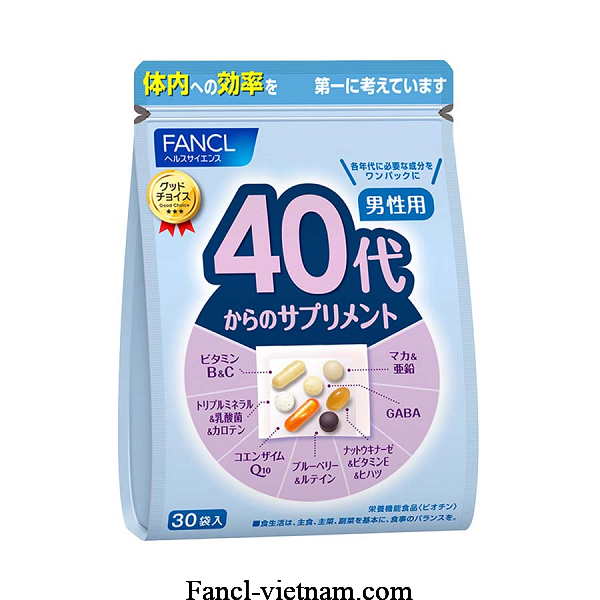 Viên Fancl bổ sung cho nam giới 40 tuổi của Nhật 30 ngày