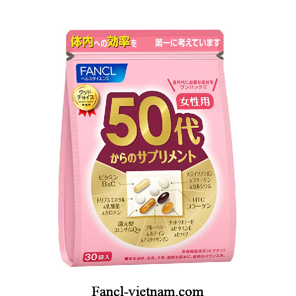 Viên Fancl bổ sung cho nữ giới 50 tuổi của Nhật 30 gói